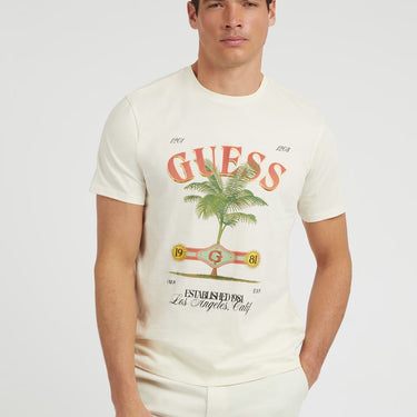 Guess - Front Print T-Shirt | Cream