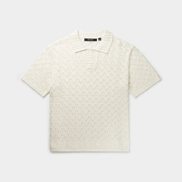 Daily Paper - Yinka Relaxed Knit Polo | Off White