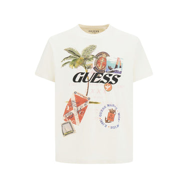 Guess - Nautical Collage T-Shirt | Off-White