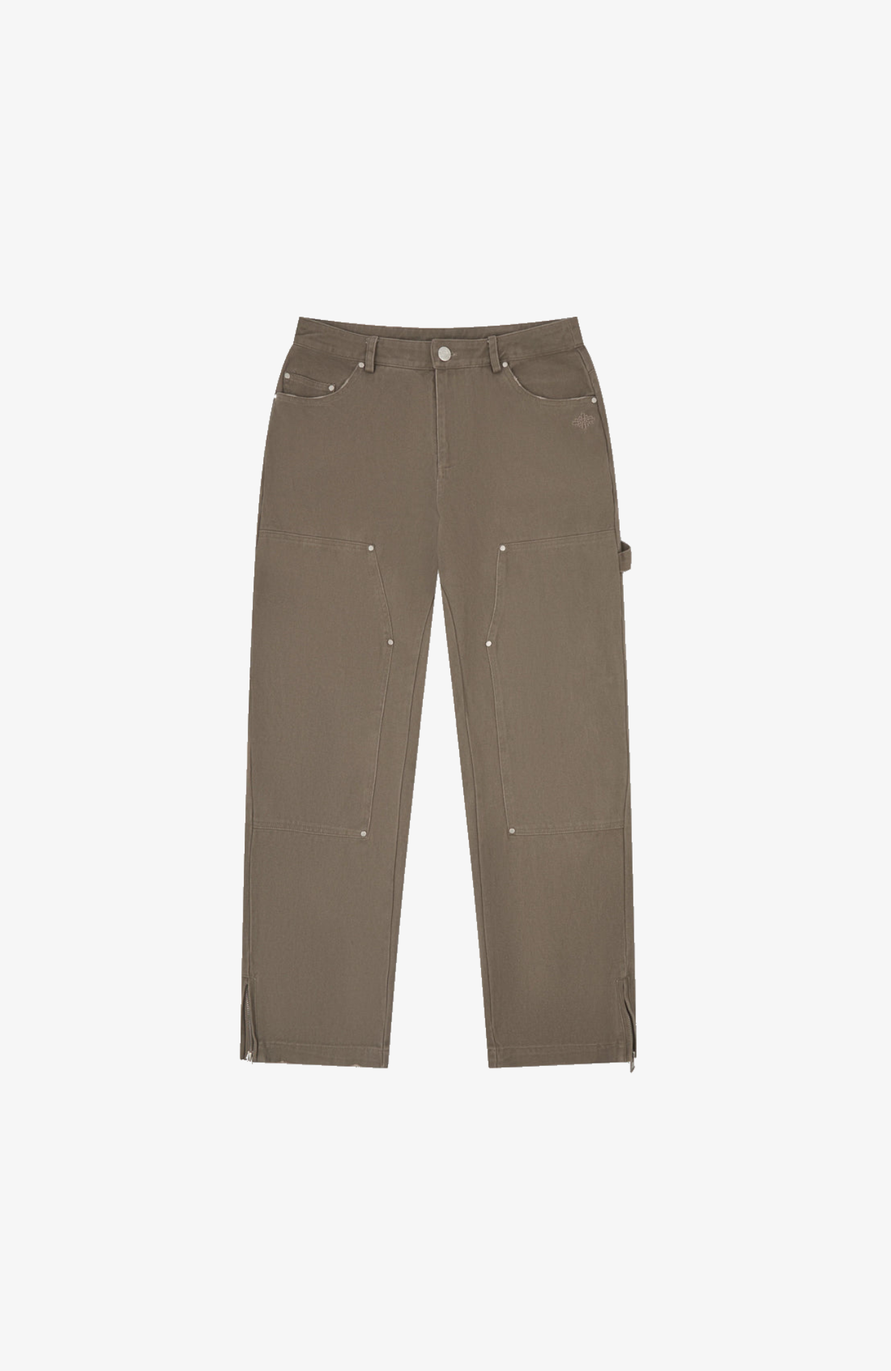 Couture Club - Twill Rivet Carpenter Pant | Brown