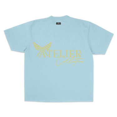 FKA - T-shirt Atelier V2 - Bleu Ciel &amp; Crème