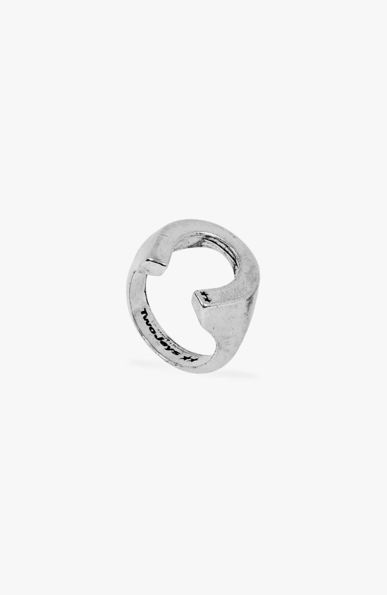 TwoJeys - Horseshoe Ring | Silver