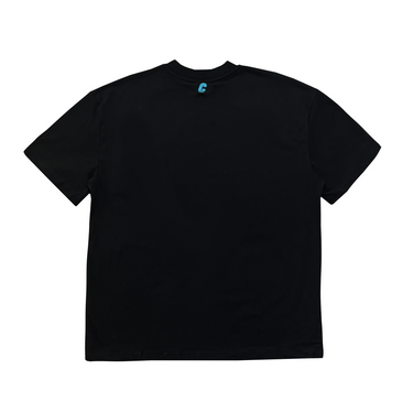 Patrimonio cultural - Camiseta con logotipo clásico | Negro/Azul cultural