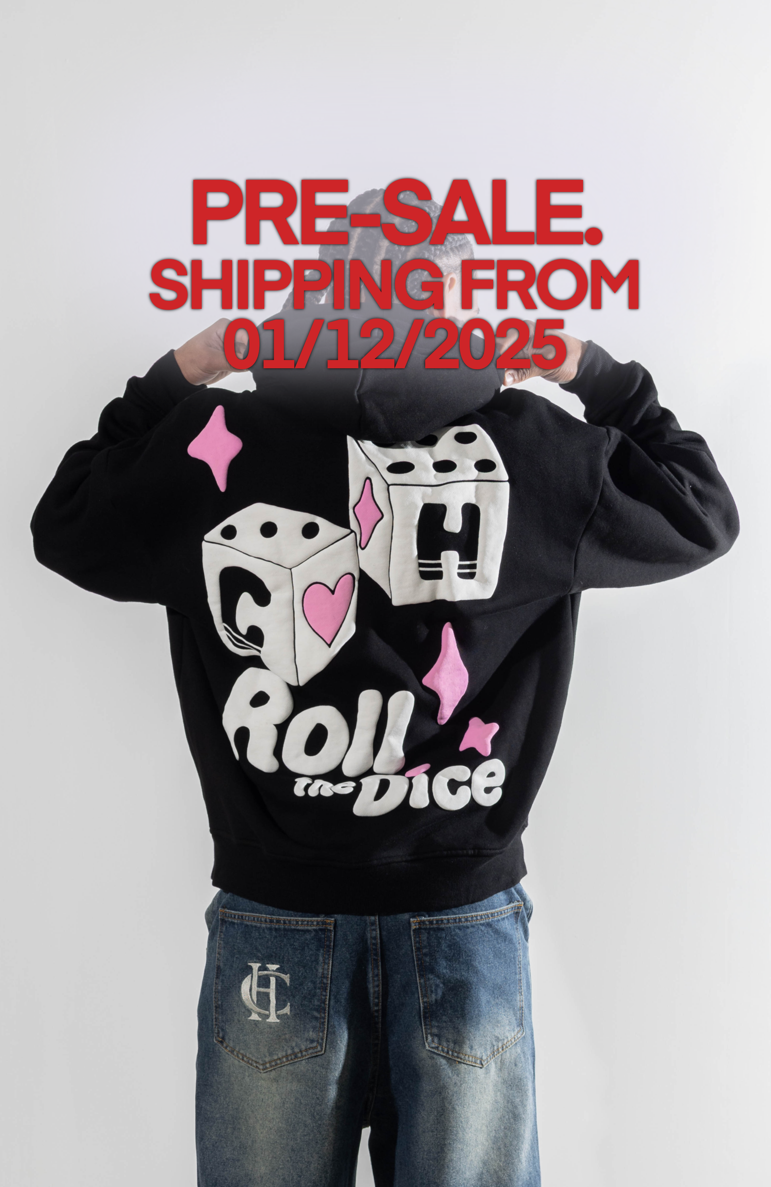 Culture Heritage - Roll the Dice Hoodie | Black Pink