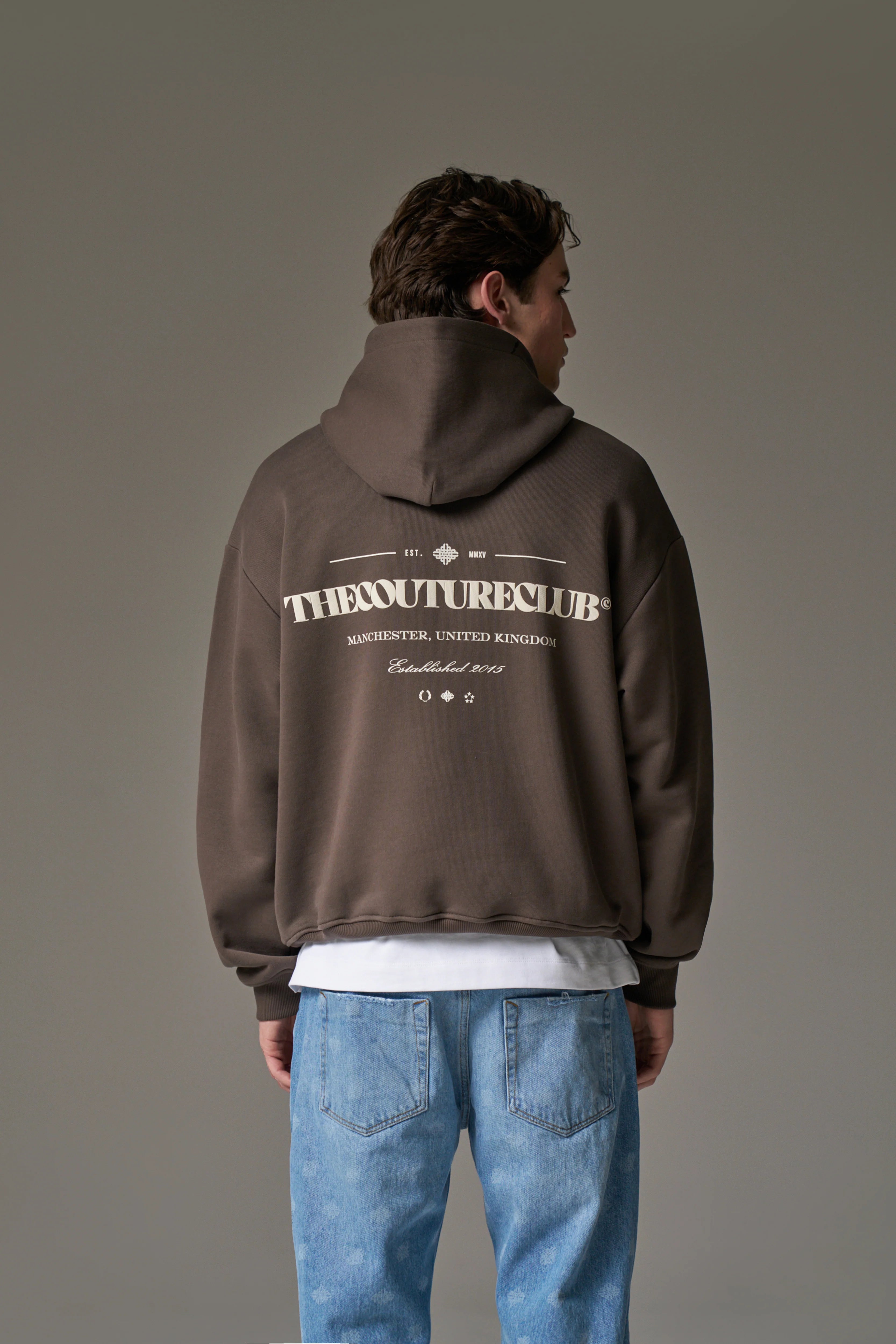 Couture Club - Mixed Font Hoodie | Brown