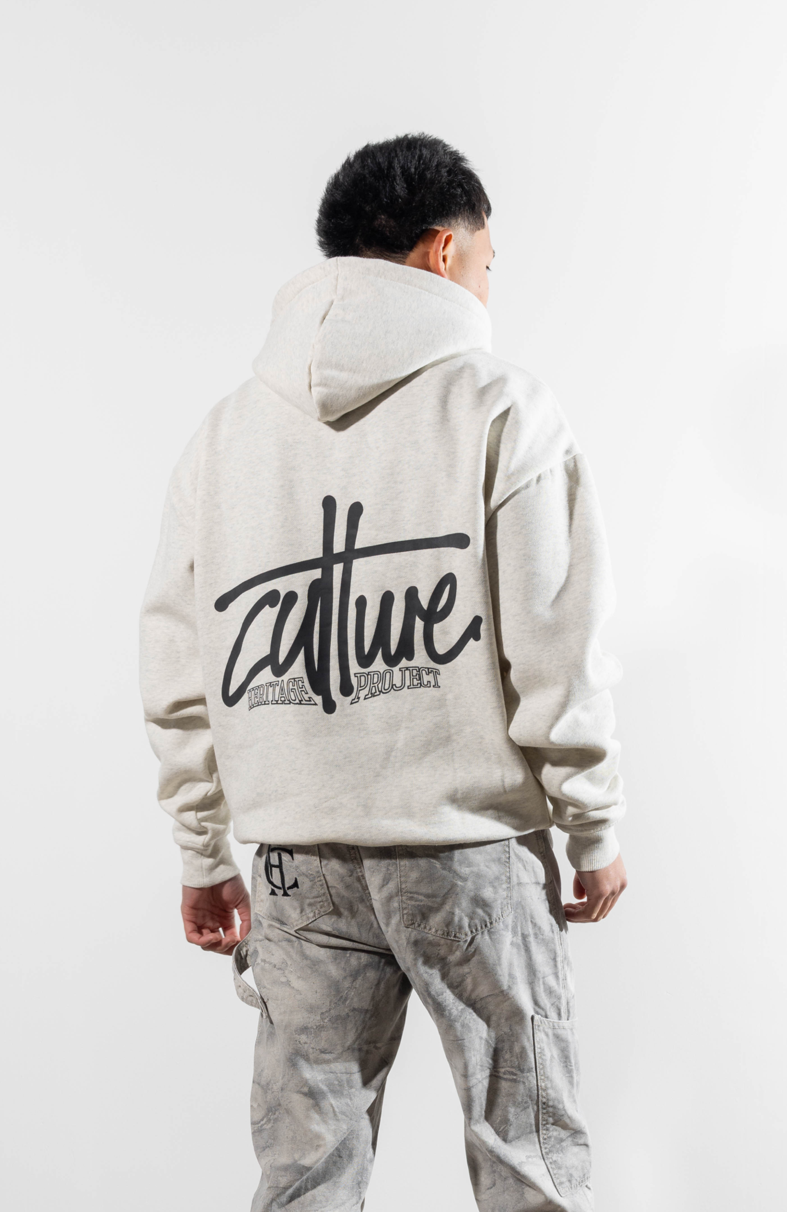 Culture Heritage - Graffiti Hoodie | Oat Grey