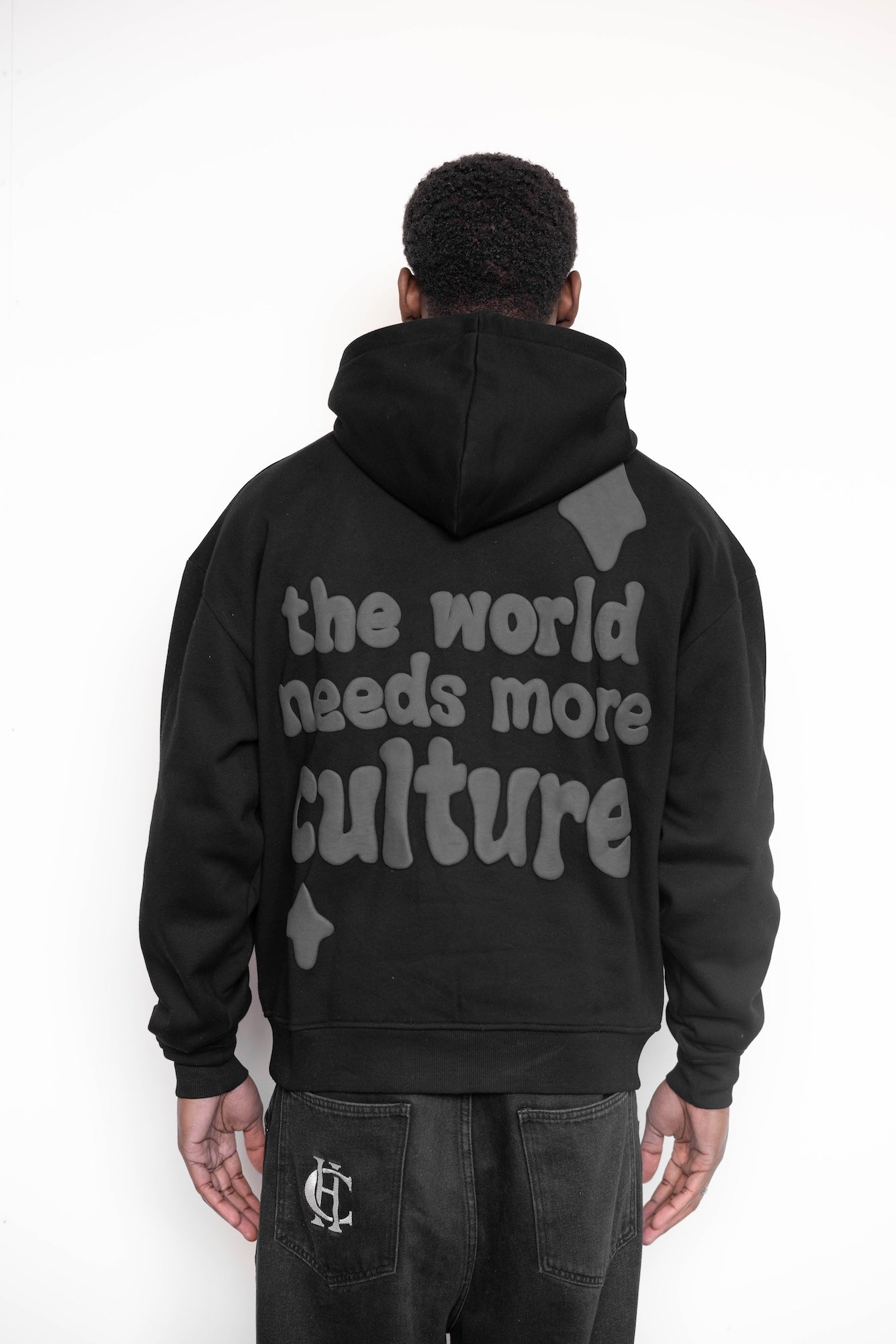 Patrimonio cultural - Sudadera con capucha de la cultura mundial | Negro Negro