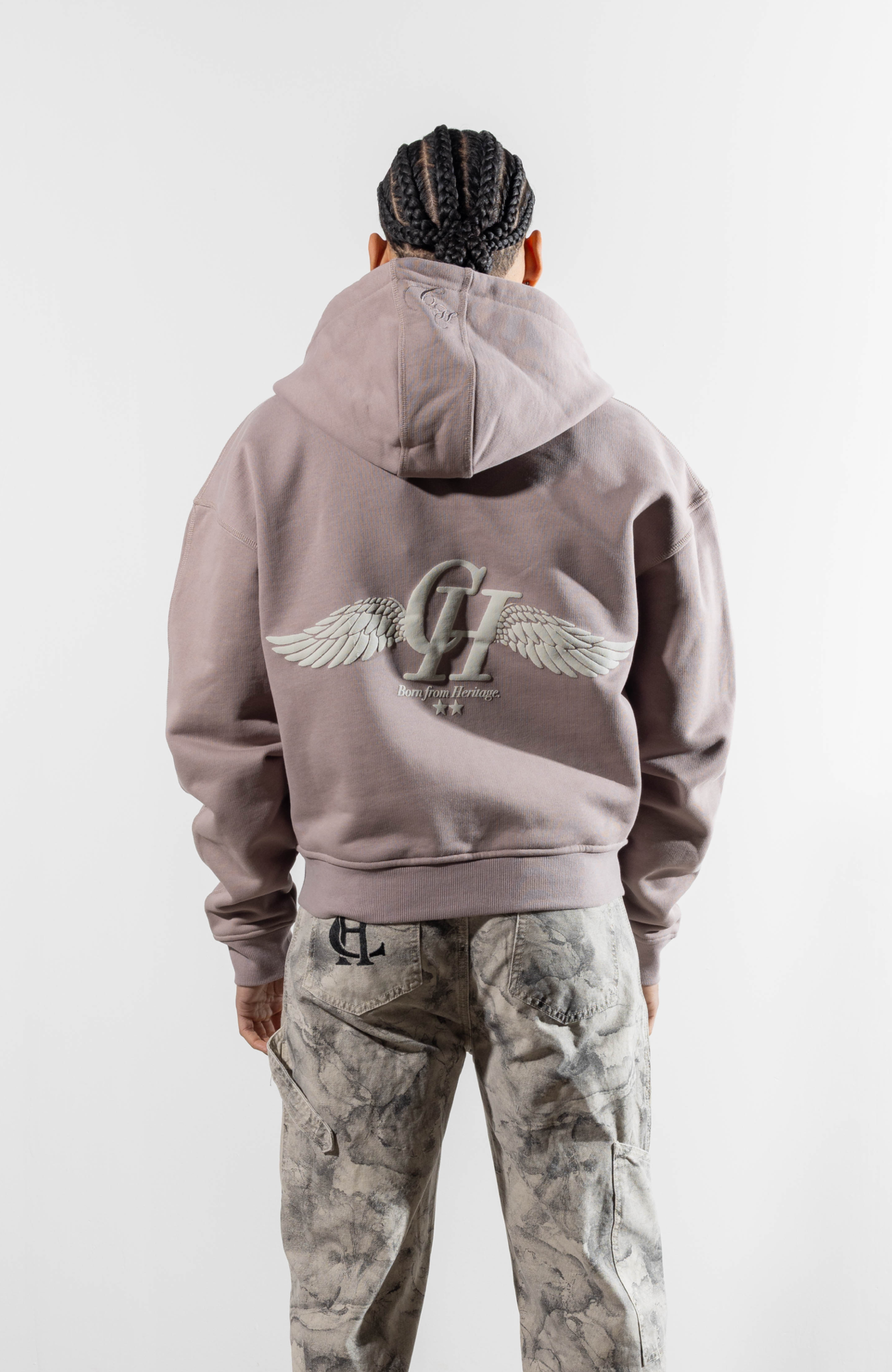 Culture Heritage - Ascension Heavyweight Zip Hoodie | Rose Taupe