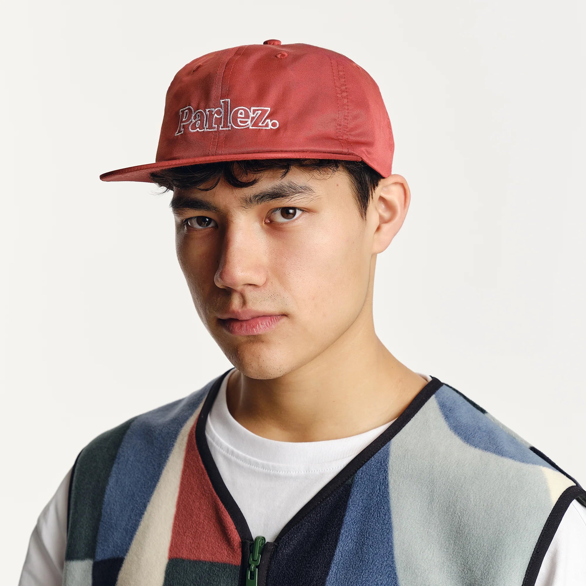 Parlez - Brade 6 Panel Cap | Dusty Coral