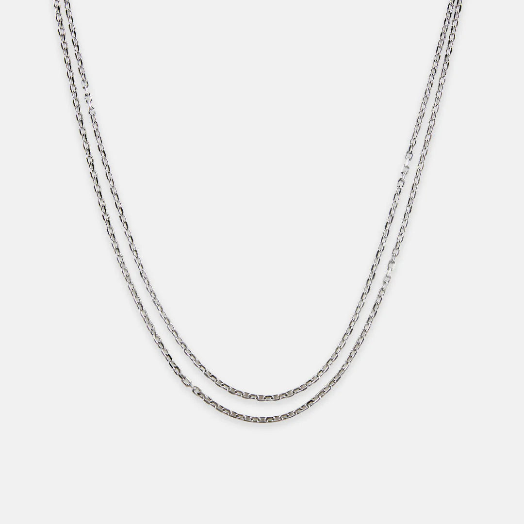 SDN - Oval Belcher Dual Chain | Silver