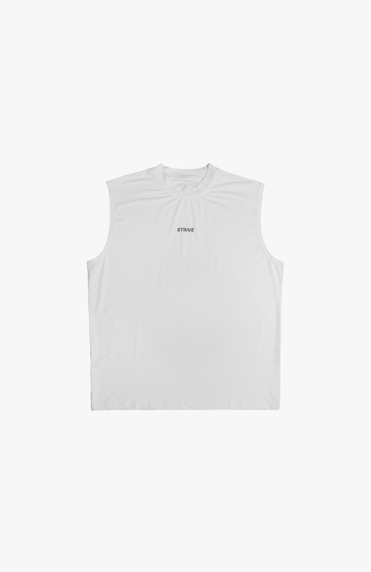 Strive - Outline Logo Cut Off | White