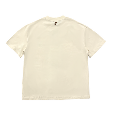 Culture Heritage - Arched Logo Tee | Cream/Brown