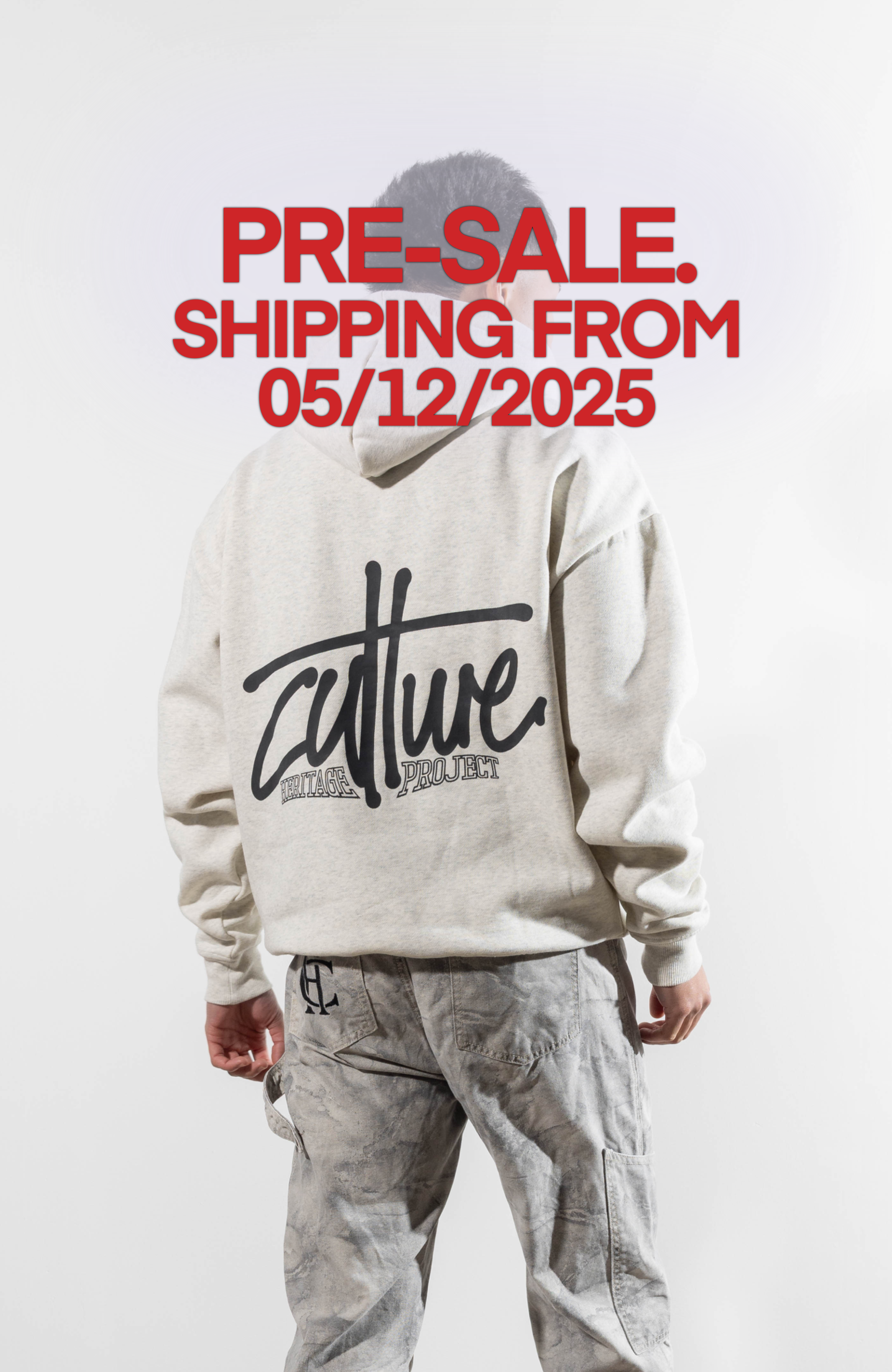 Culture Heritage - Graffiti Hoodie | Oat Grey