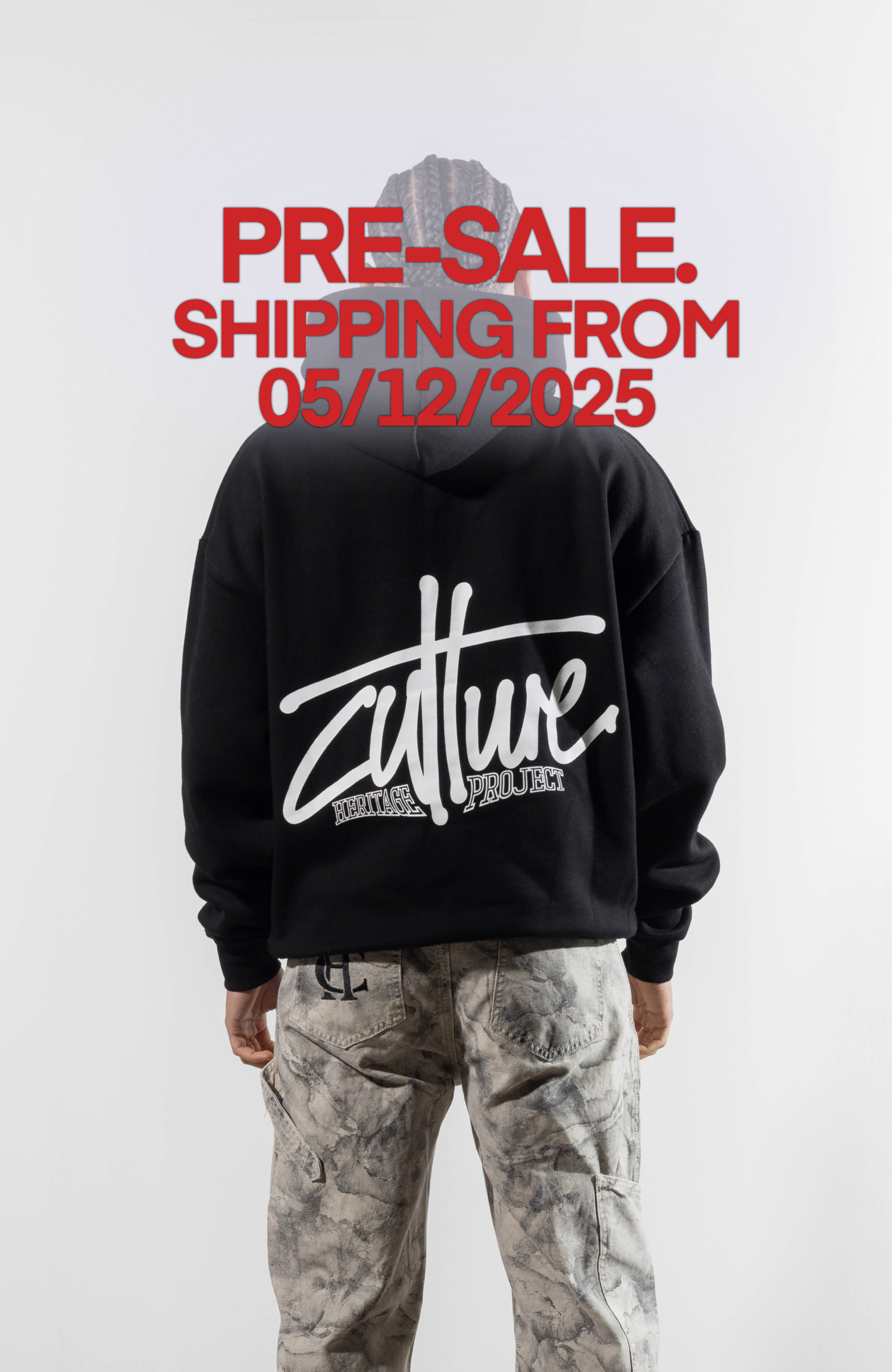 Culture Heritage - Graffiti Hoodie | Black White