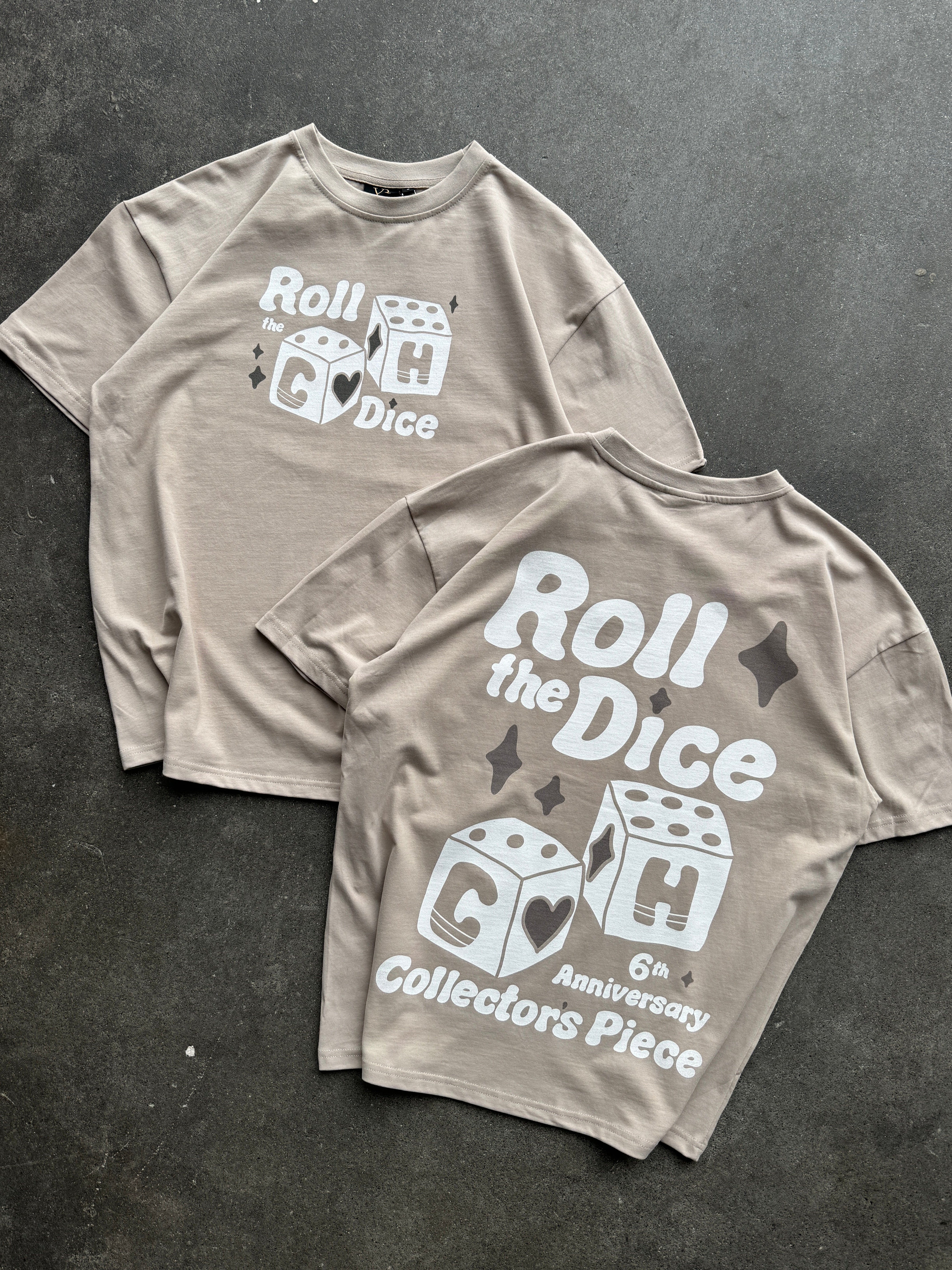 Culture Heritage - Roll the Dice Tee (6th Anniversary) | Taupe