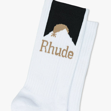 RHUDE - MOONLIGHT SOCKS | BLACK/WHITE