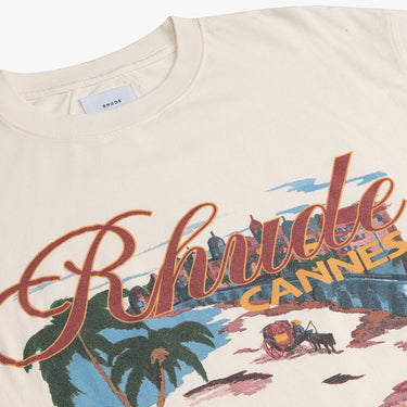 RHUDE - CANNES BEACH TEE | VINTAGE WHITE