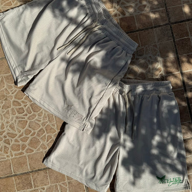 FKA - Mesh Shorts | Ivory & Green