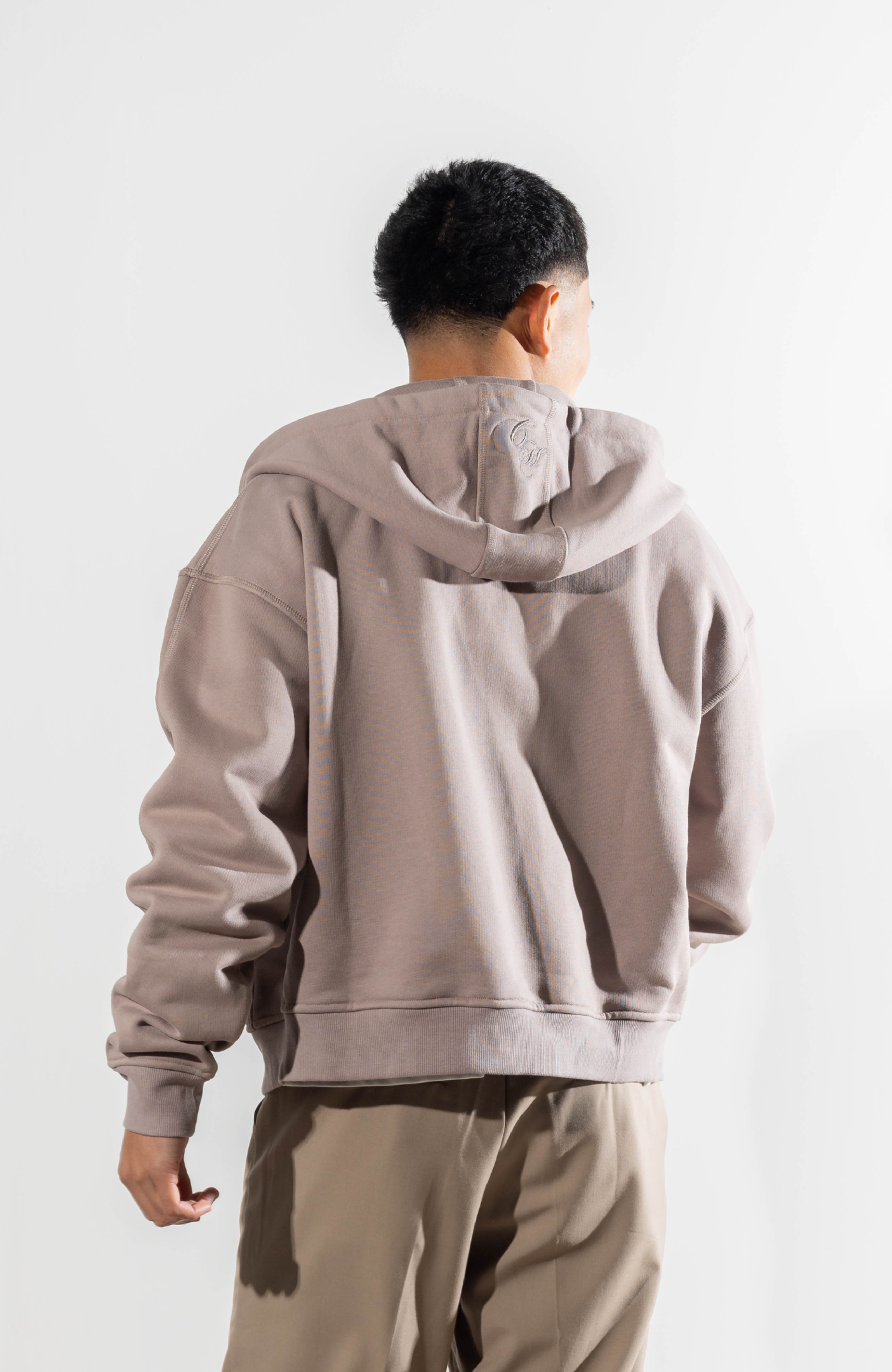 Culture Origins - Heavyweight Zip Hoodie | Rose Taupe