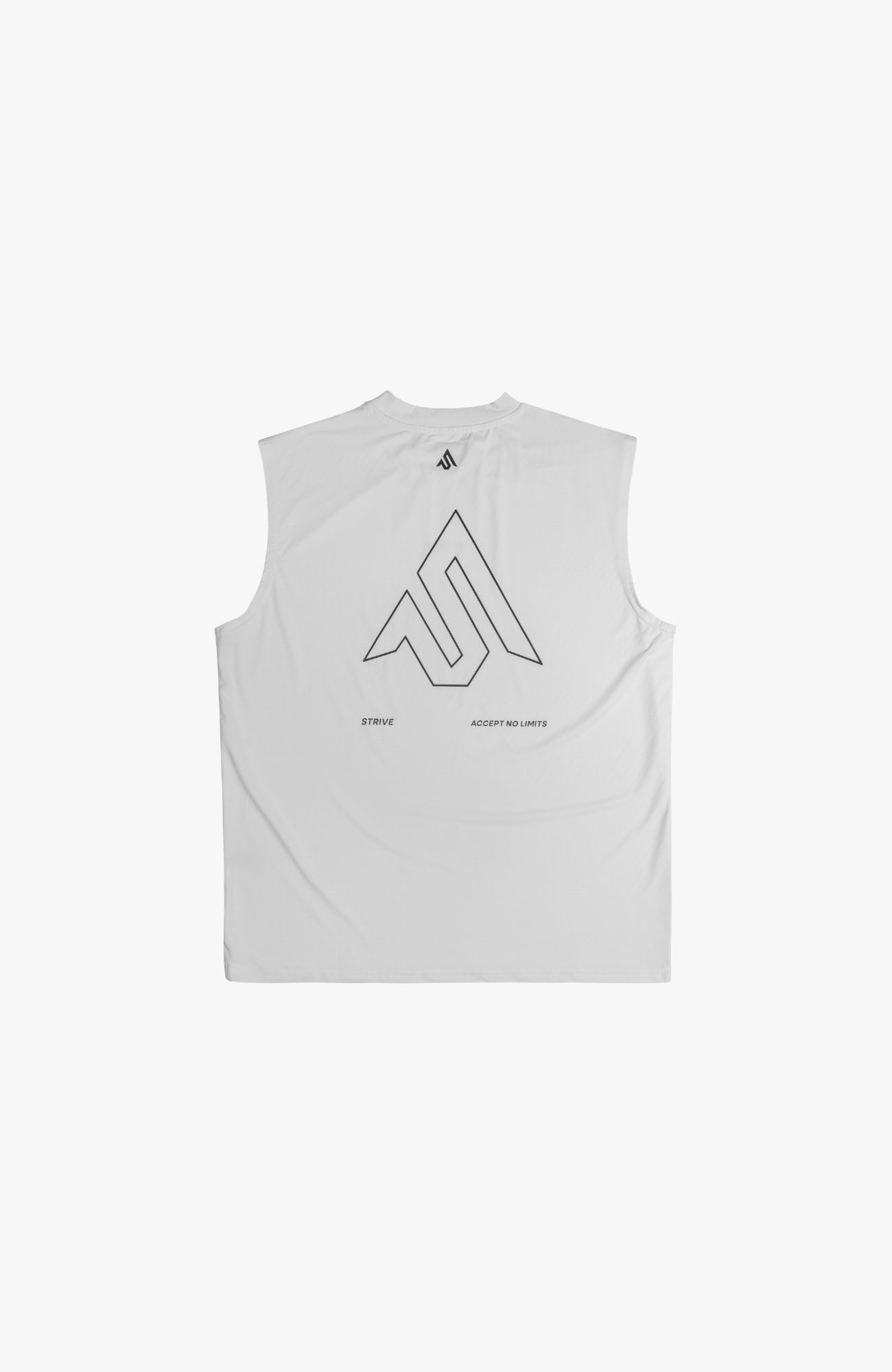 Strive - Outline Logo Cut Off | White