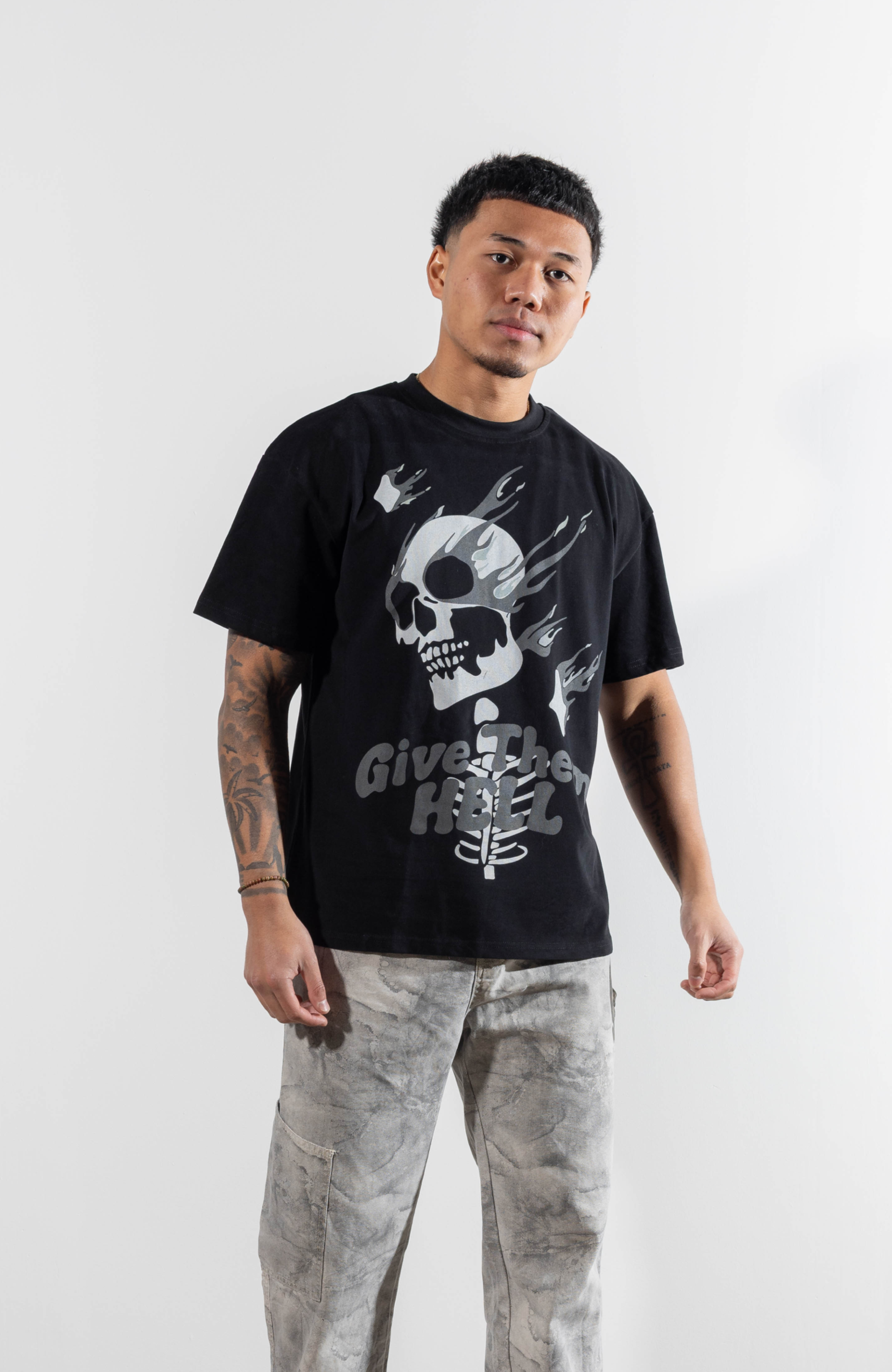 Culture Heritage - Give them Hell Tee | Black