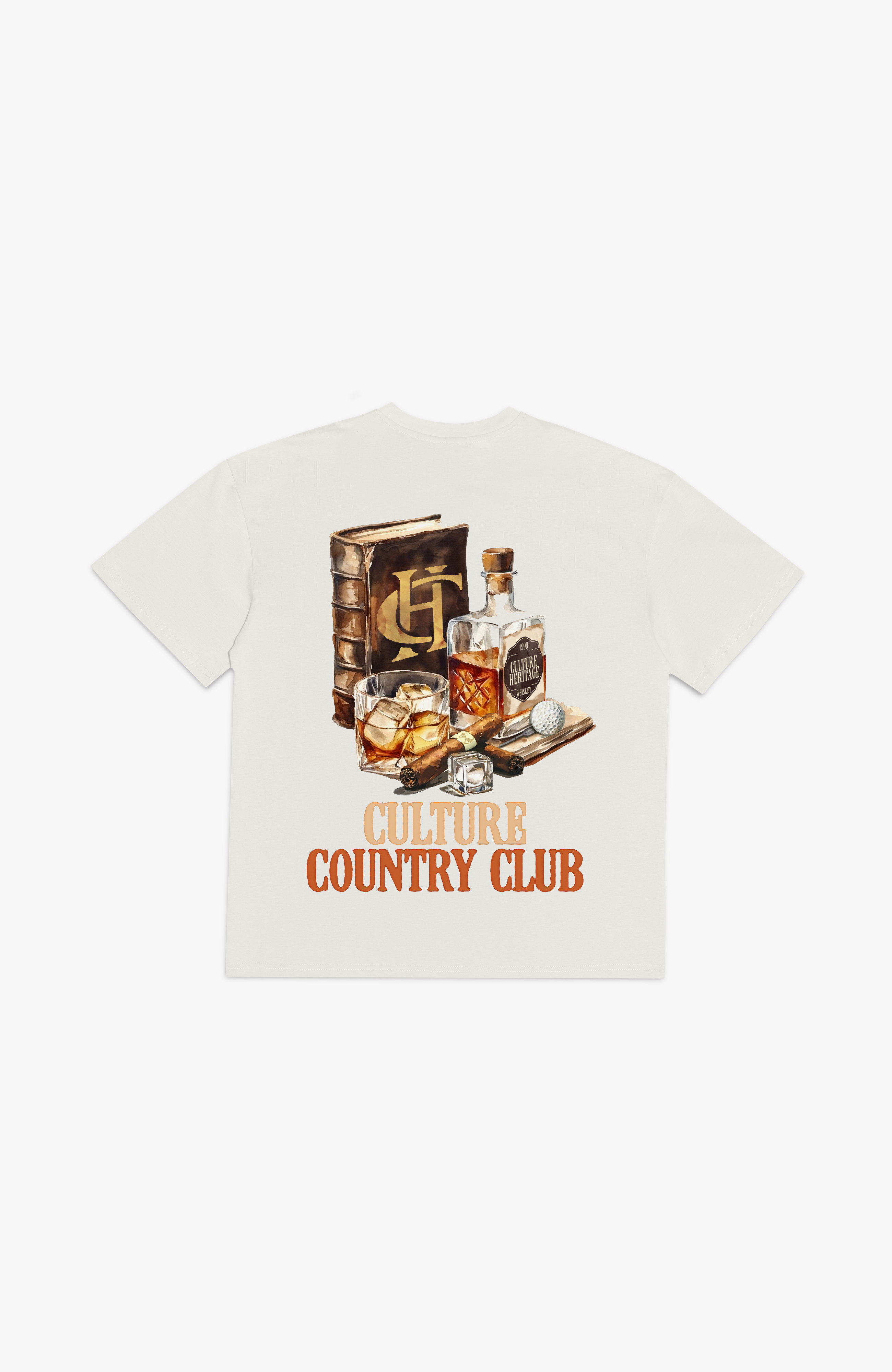 Culture Heritage - Whiskey Tee | White