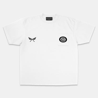 FKA - Camiseta con bolsillo patrocinado - Blanco