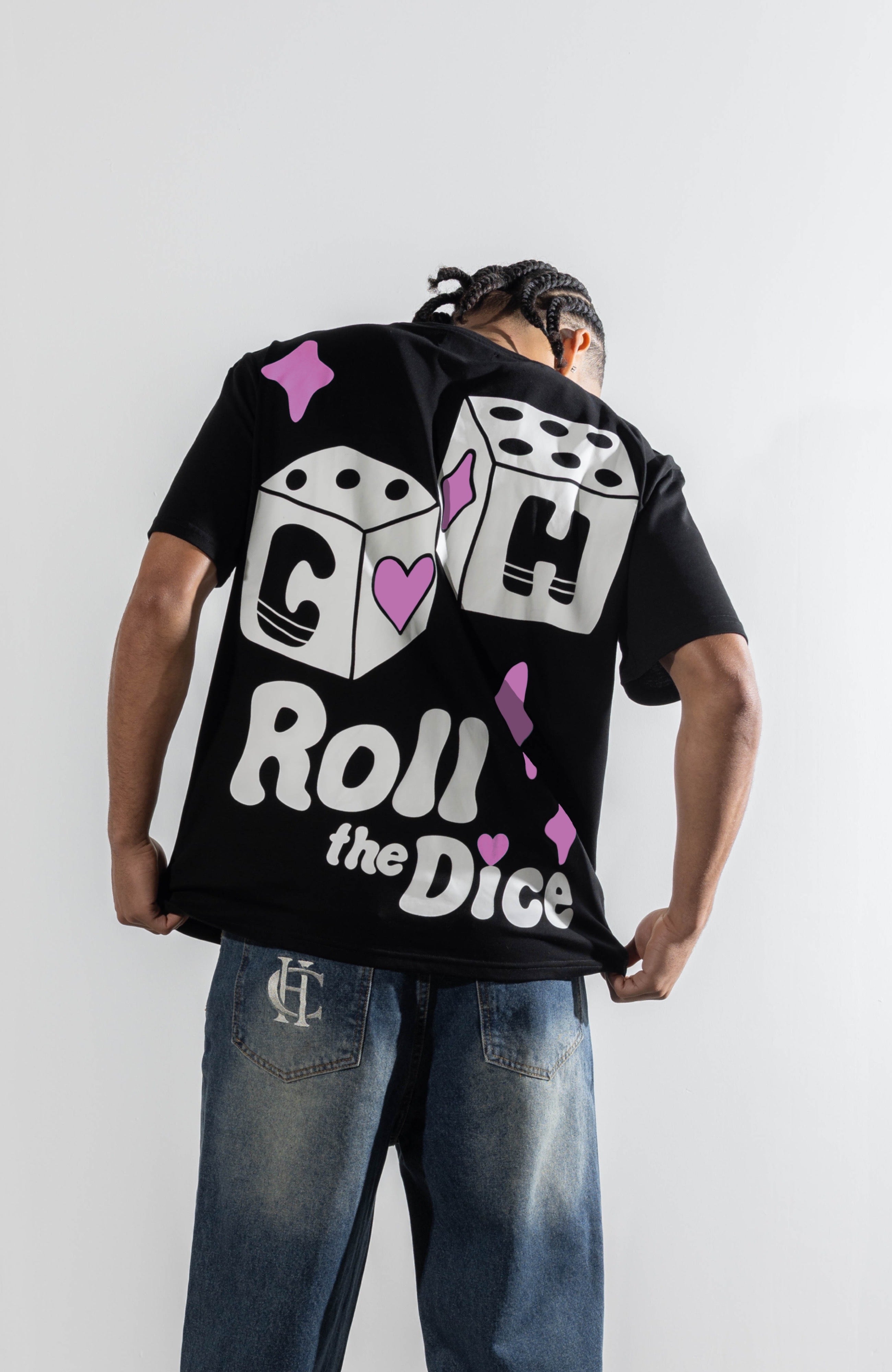 Culture Heritage - Roll the Dice Tee | Black Pink