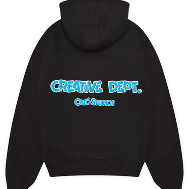 Creo Studios X Culture - Sudadera con capucha del Departamento Creativo | Negro y azul C