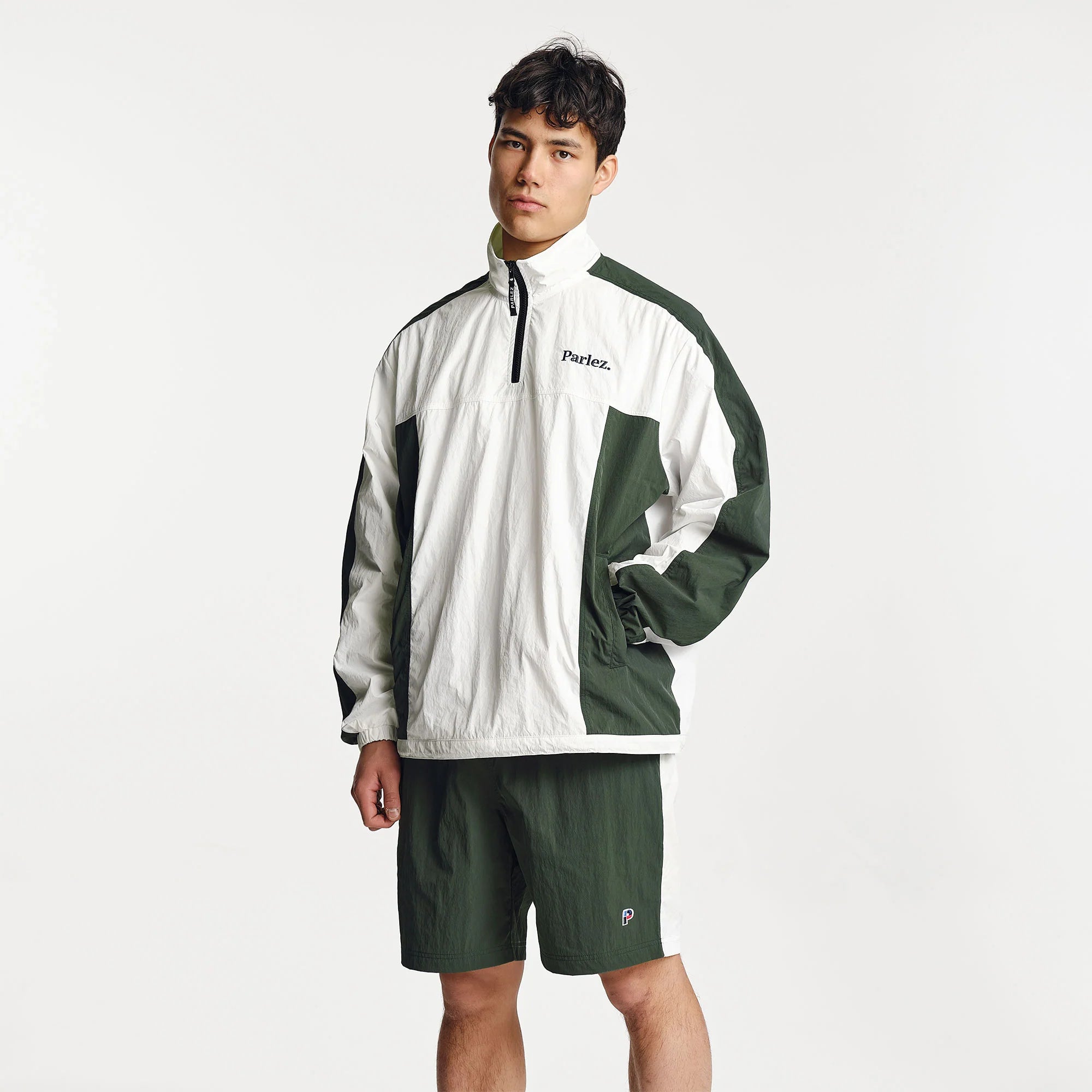 Parlez - Pulse Track Jacket | Kelp Green