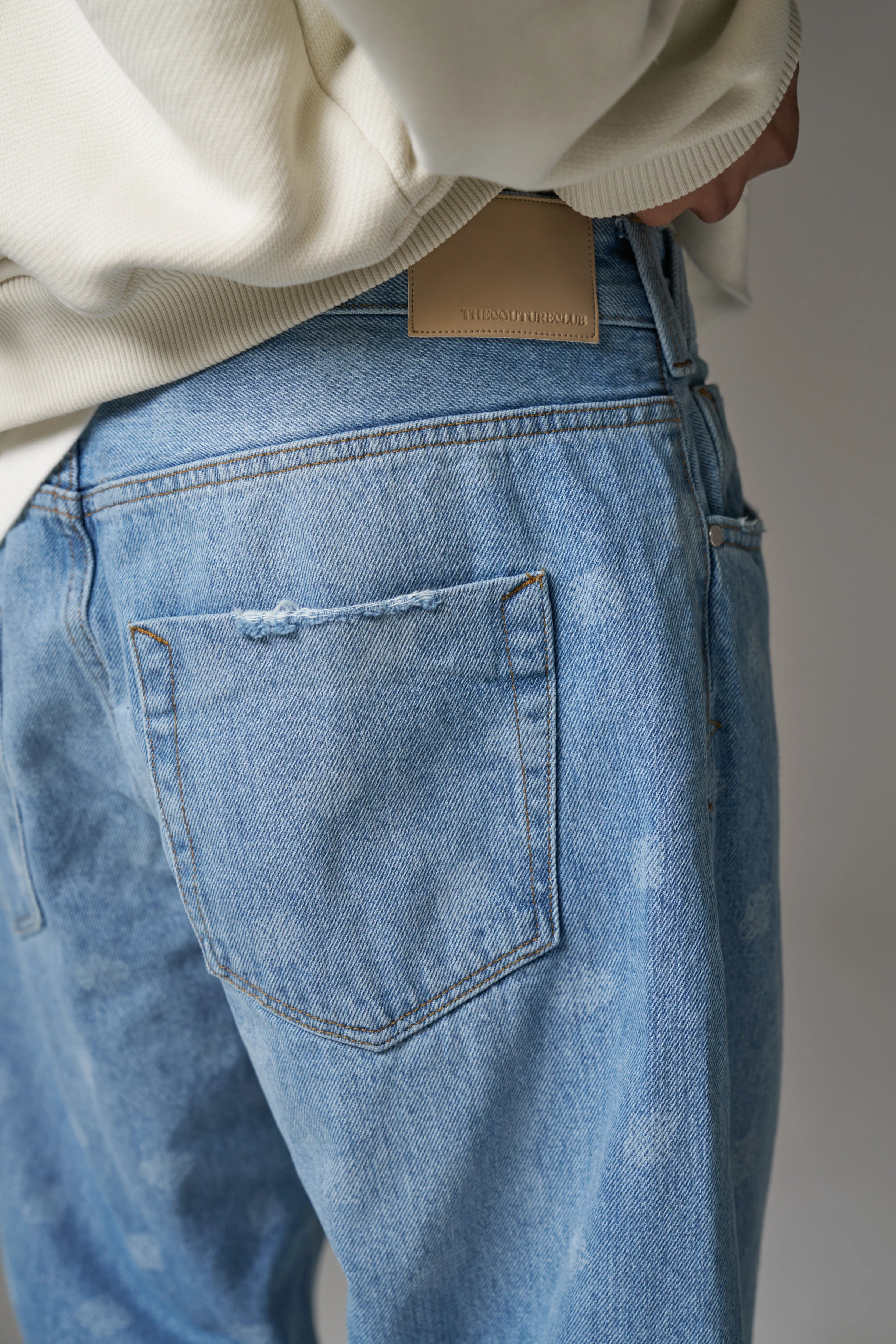 Couture Club - Laser Print Denim | Blue