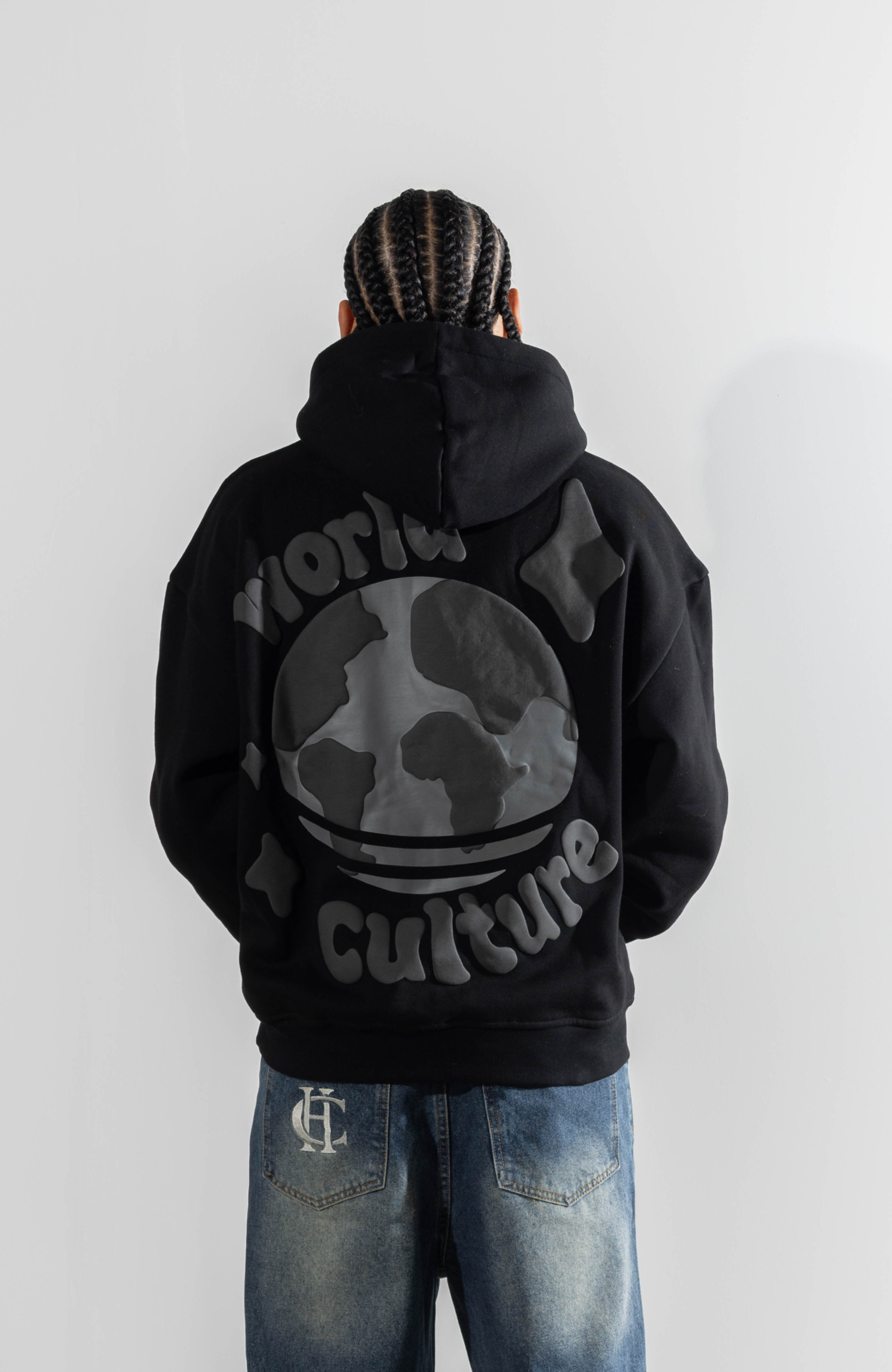 Patrimoine culturel - Sweat à capuche World Culture V2 | Noir noir