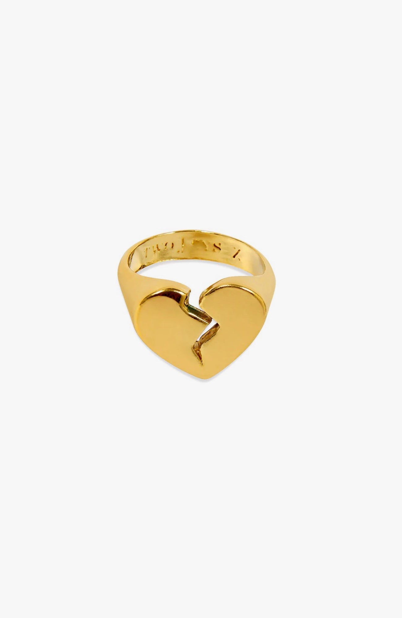 TwoJeys - Broken Heart Ring | Gold