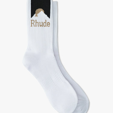 RHUDE - MOONLIGHT SOCKS | BLACK/WHITE