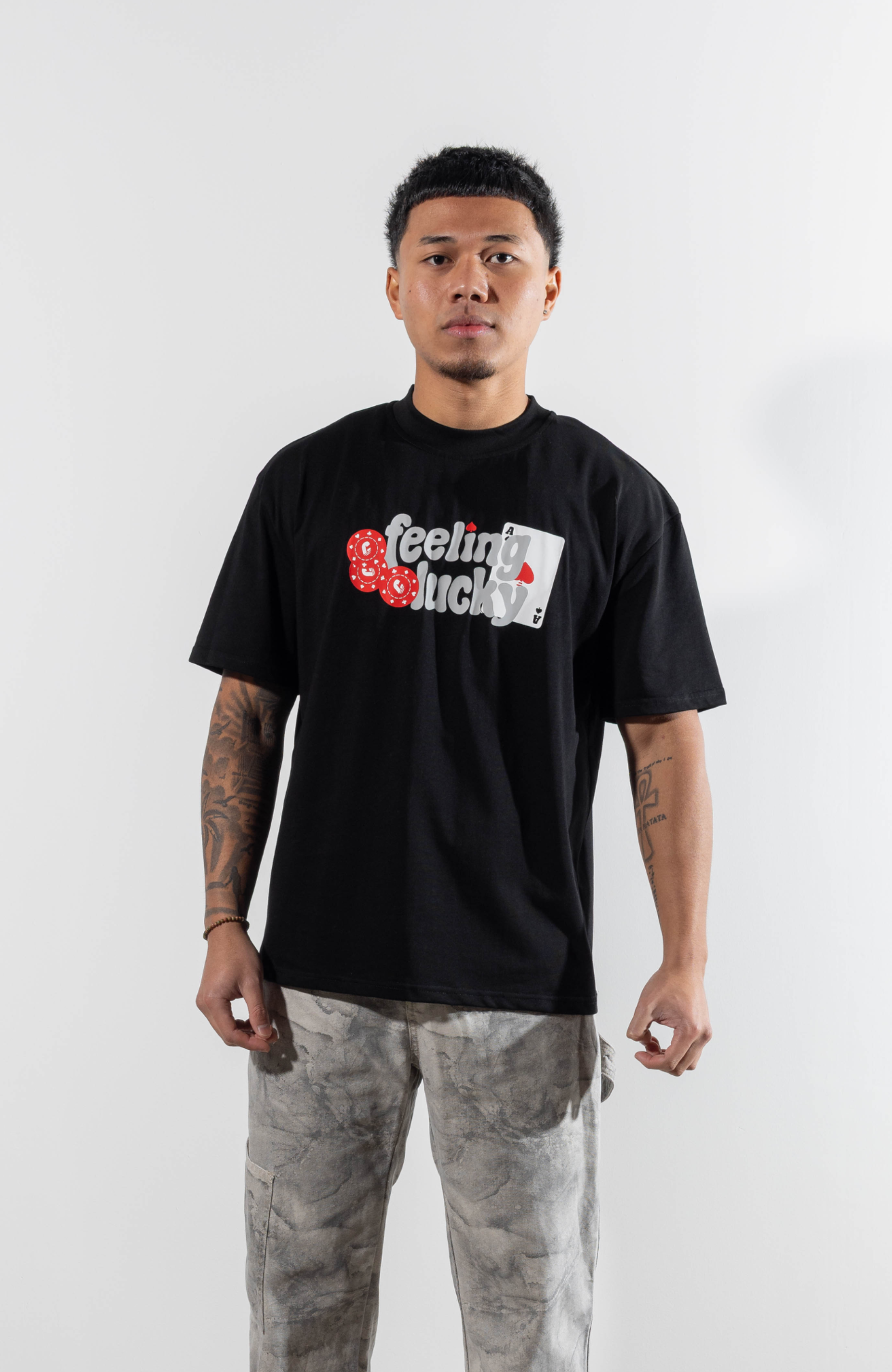 Culture Heritage - Feeling Lucky Tee | Black