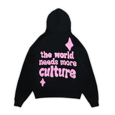 Culture Heritage - World Culture Hoodie | Black Pink