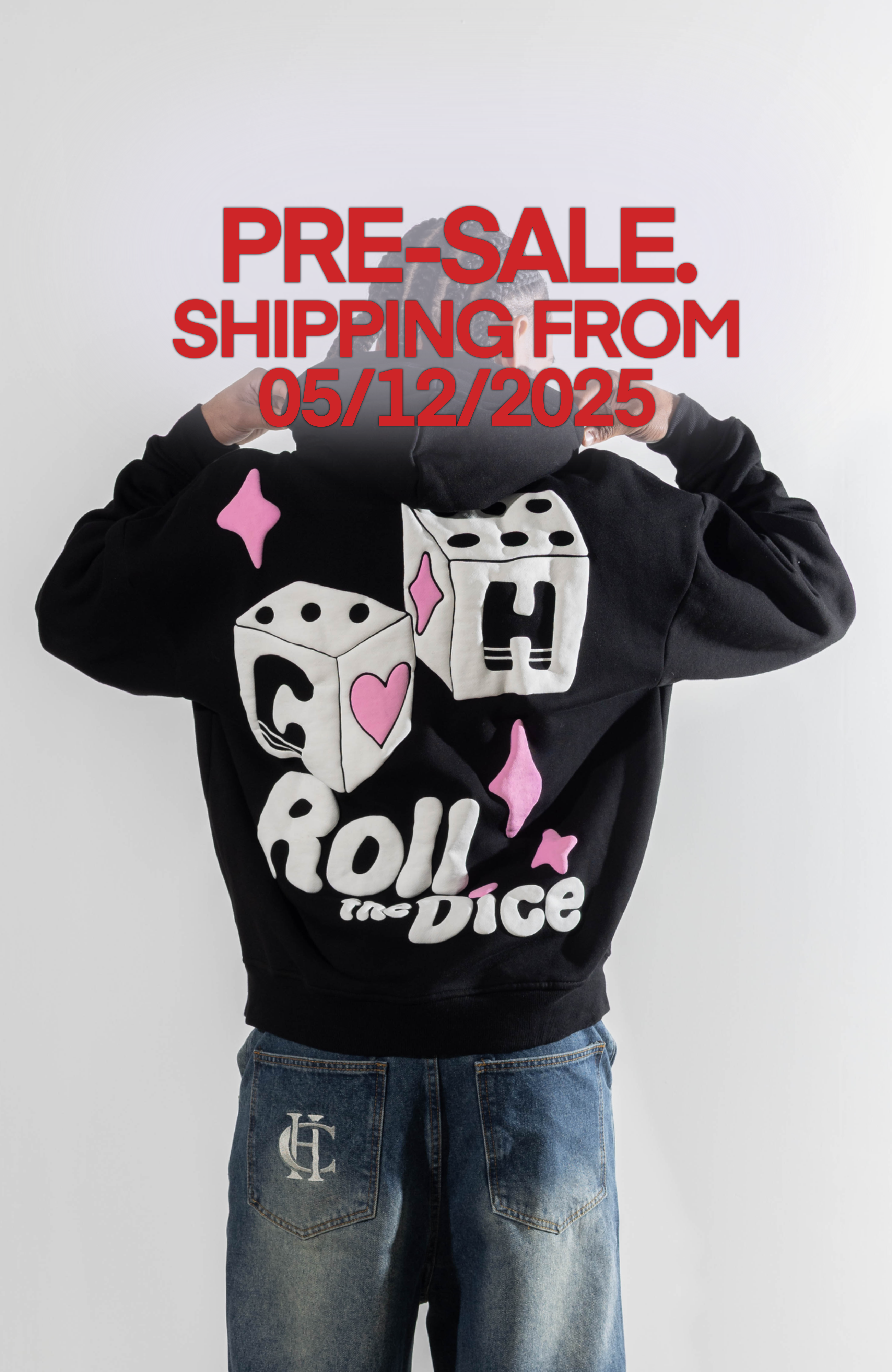 Culture Heritage - Roll the Dice Hoodie | Black Pink