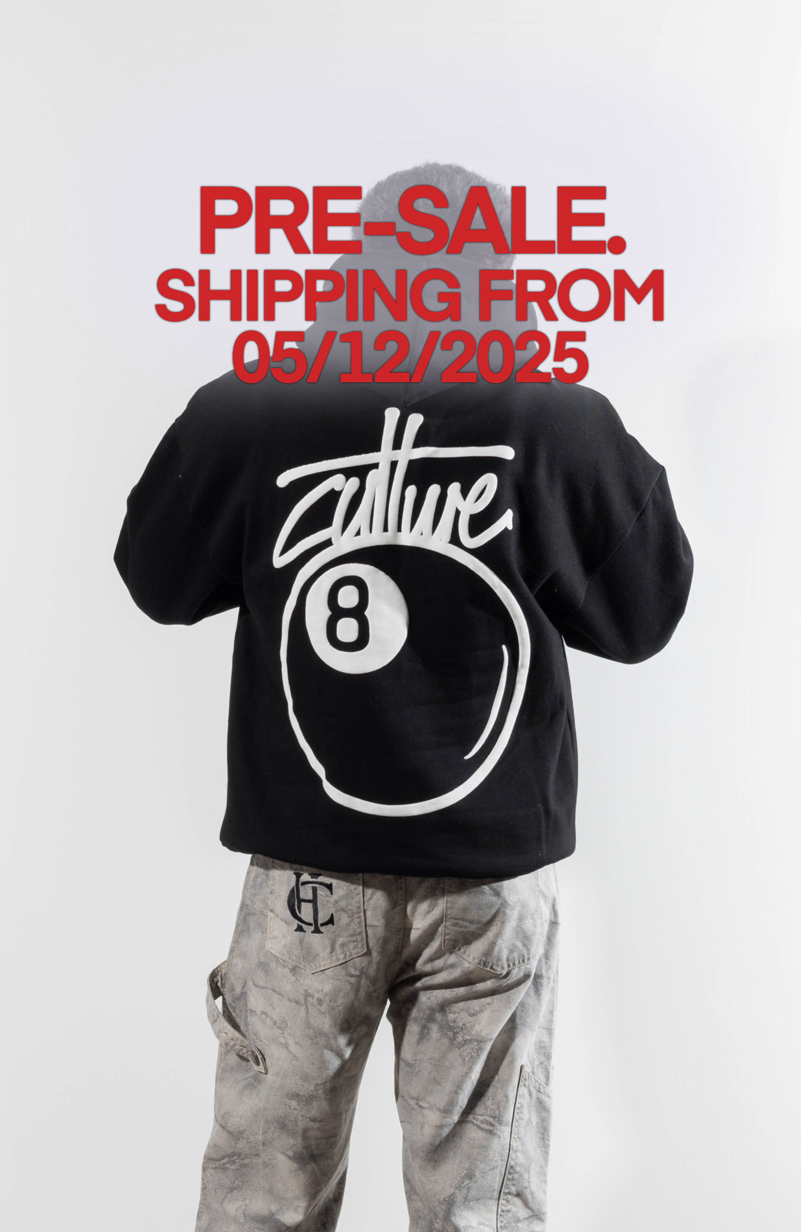 Culture Heritage - 8-Ball Hoodie | Black White