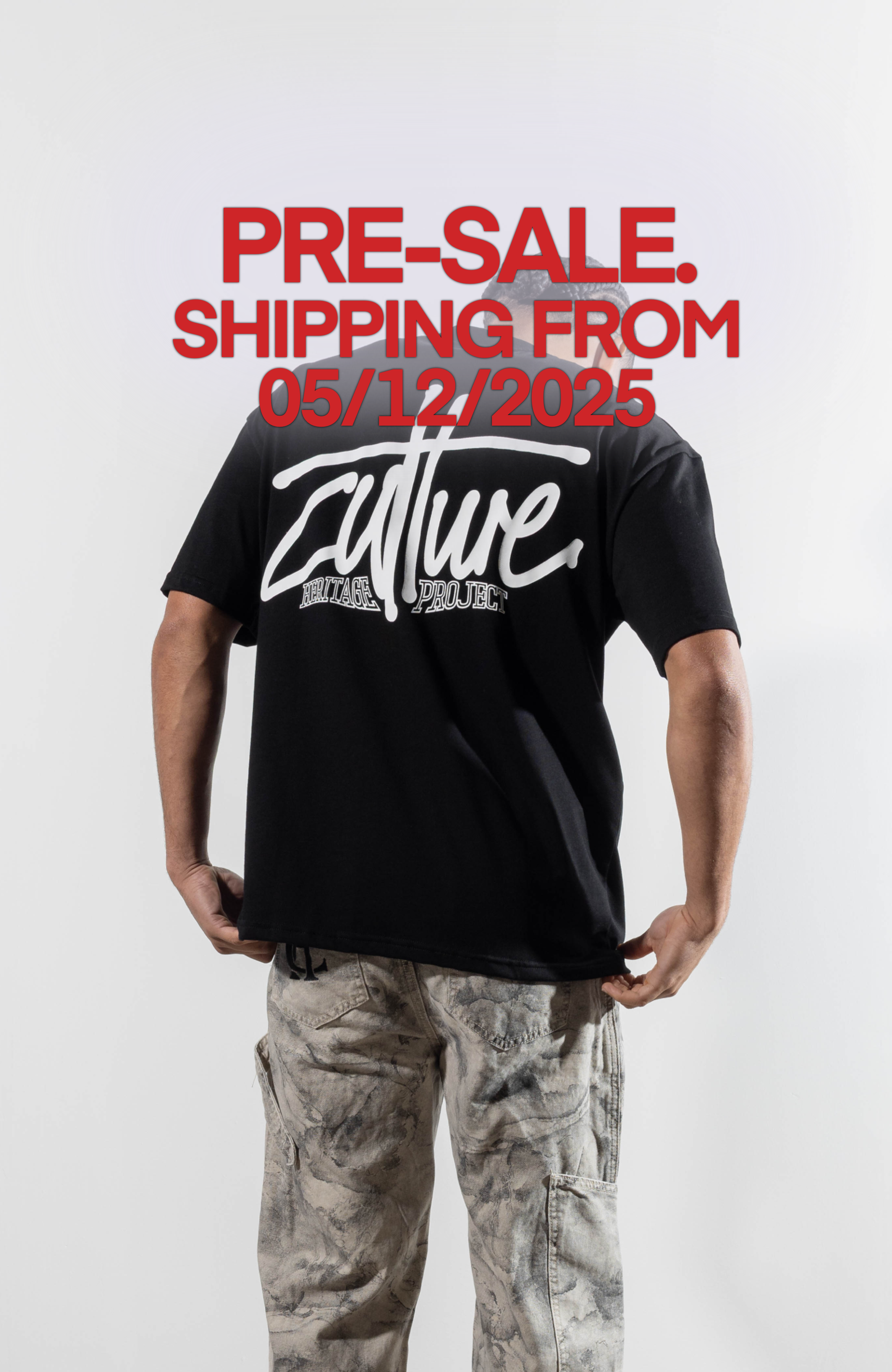 Culture Heritage - Graffiti Tag Tee | Black White