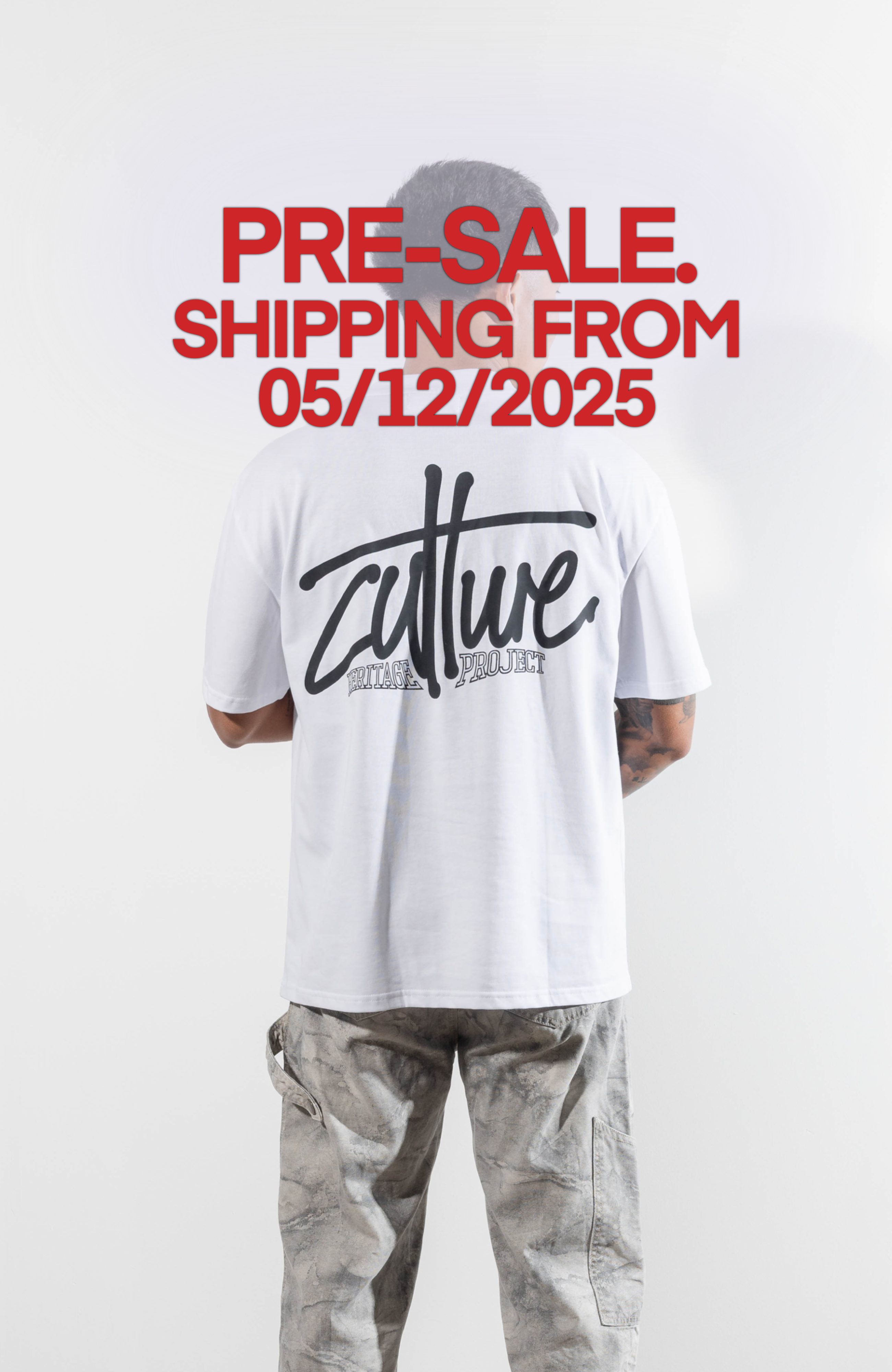Culture Heritage - Graffiti Tag Tee | White/Black