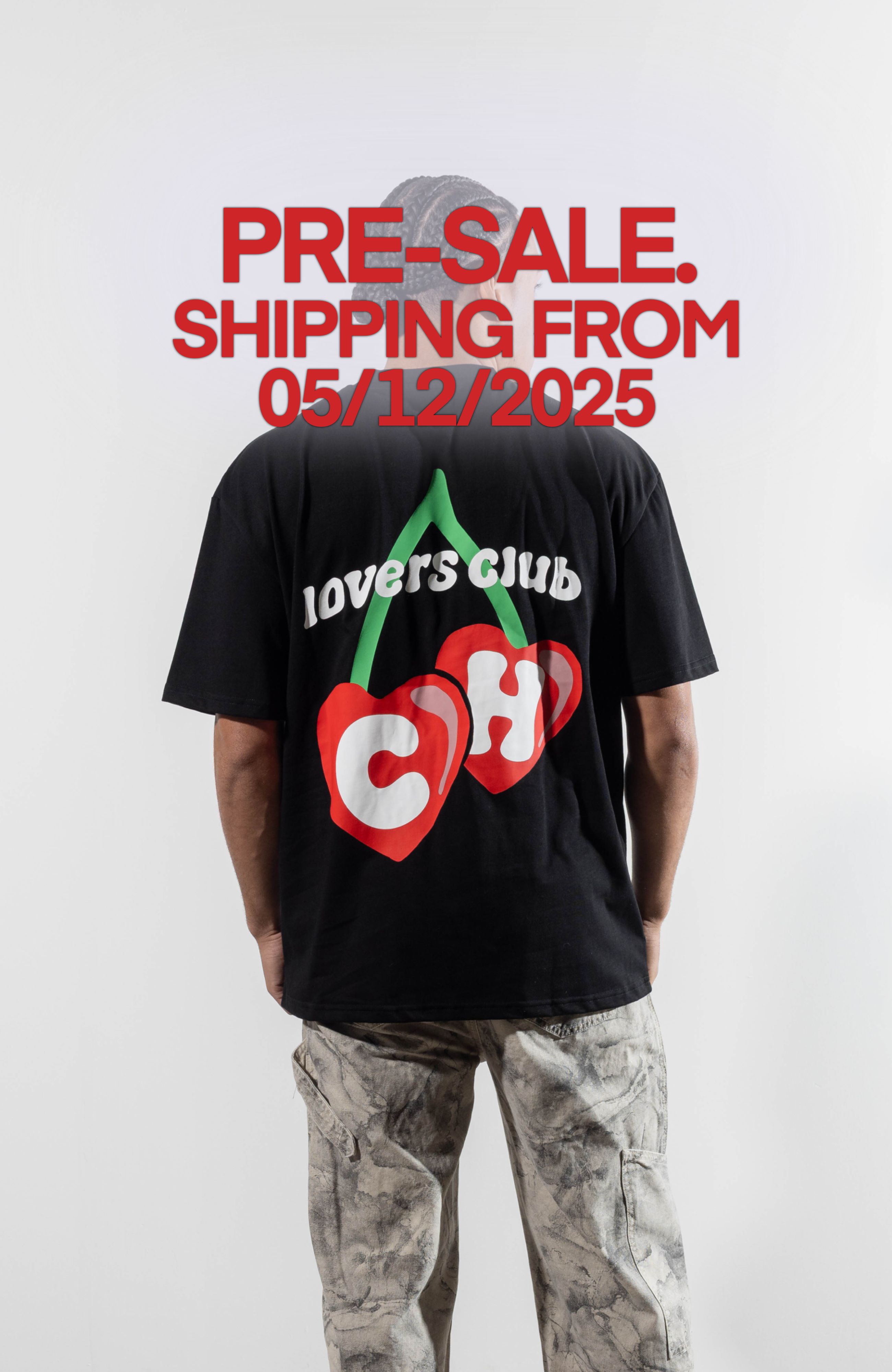 Culture Heritage - Lovers Club Cherry Tee | Black