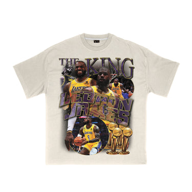 Raíces vintage - Camiseta 'King James' | Blanquecino