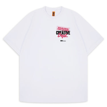 Creo Studios - Camiseta robada del departamento creativo | Blanco