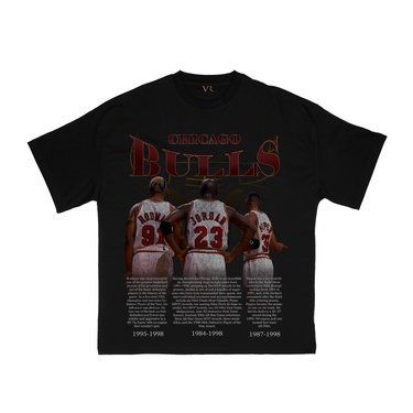 Raíces vintage - Camiseta 'Bulls Dynasty' | Negro