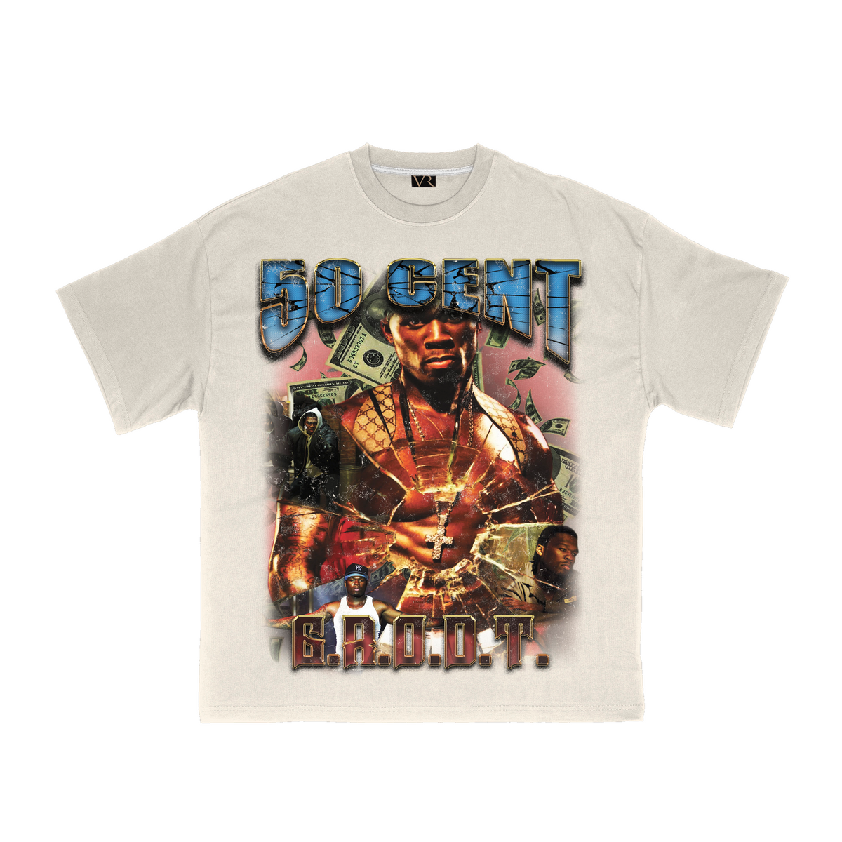 Vintage Roots - 'G.R.O.D.T.' Tee | Off White