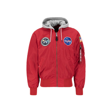 Alpha Industries - Apollo MA-1 Zip Hooded Jacket | Red